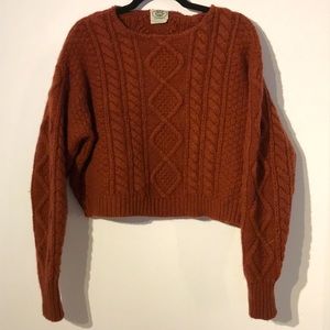 Vintage Laura Ashley chunky cropped knit